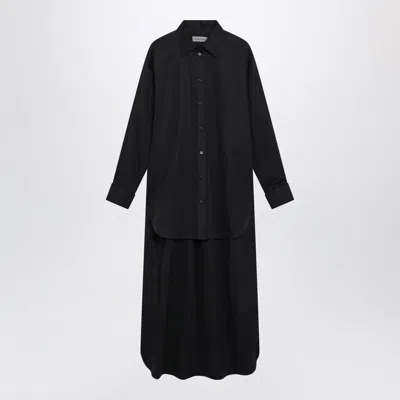 Balenciaga Train Black Shirt In Cotton And Silk