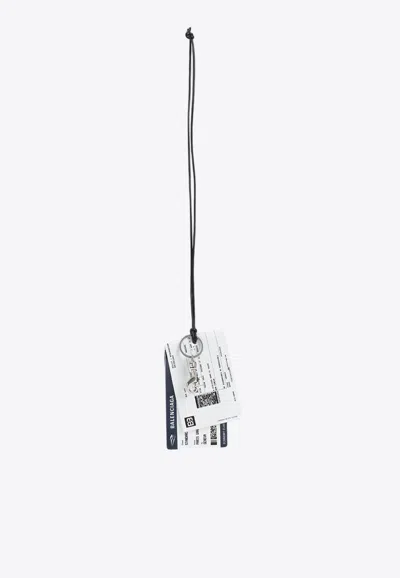 Balenciaga Train Ticket Keyring