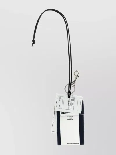 Balenciaga 'train Ticket' Keyring Lanyard Strap