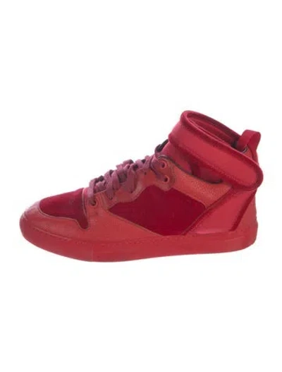 Pre-owned Balenciaga Trainers Wedge Sneakers In Red