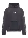 Balenciaga Transparent Tape Hoodie With Torn Pocket In Black