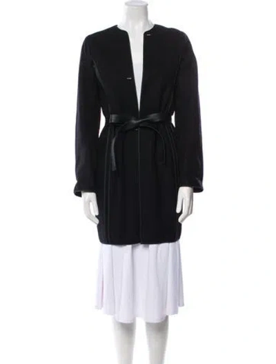 Pre-owned Balenciaga Trench Coat In Black