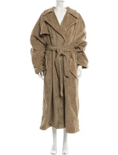 Pre-owned Balenciaga Trench Coat W/ Tags In Brown