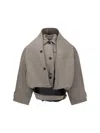 Balenciaga Women Reverse Hooded Trench Coat