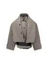 Balenciaga Women Reverse Hooded Trench Coat