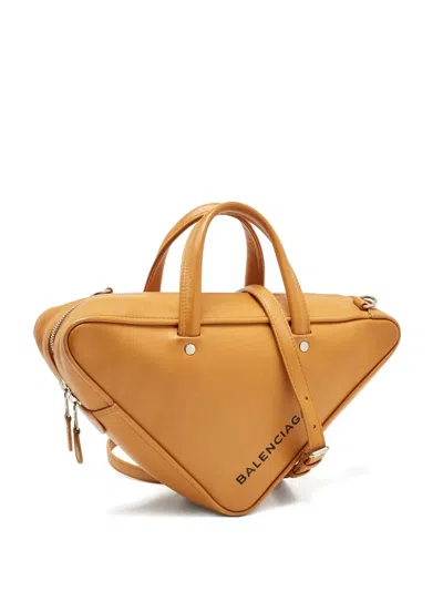 Pre-owned Balenciaga Triangle Duffle S Tote Bag In Brown