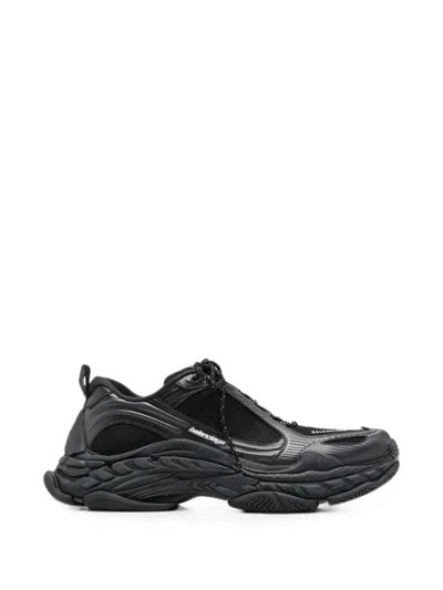 Balenciaga Triple S 2 Lace-up Sneakers In Black