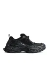 Balenciaga Black Polyester Athletic Sneakers In Black