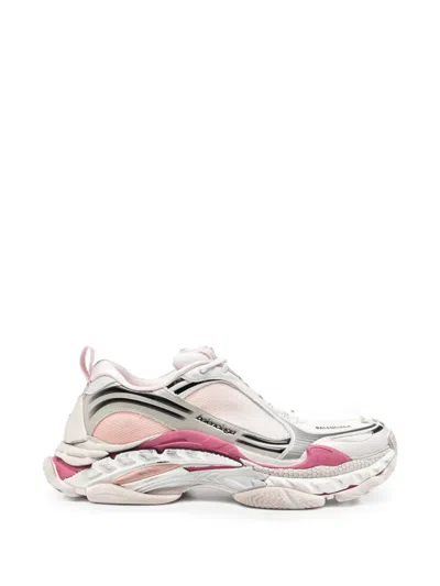 Balenciaga Triple S.2 Gandient Sneakers In Mesh And Nylon With Used Effect In Multi