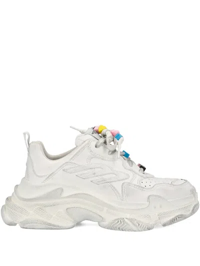 Balenciaga Triple S Charm-embellishment Sneakers In White