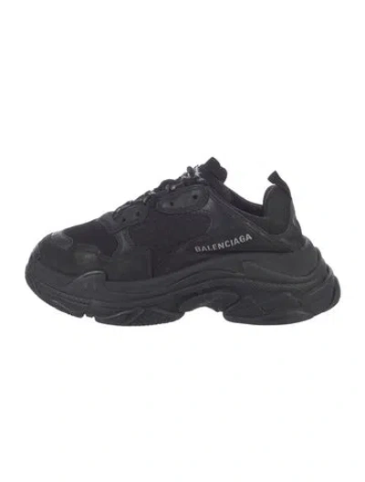 Pre-owned Balenciaga Triple S Chunky Sneakers In Black