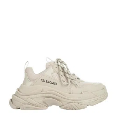 Balenciaga Triple S Chunky Sneakers In Neutral