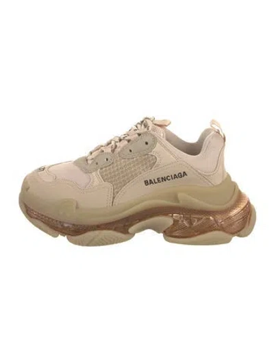 Pre-owned Balenciaga Triple S Chunky Sneakers W/ Tags In Brown