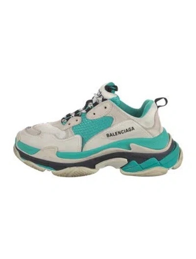 Pre-owned Balenciaga Triple S Chunky Sneakers In White