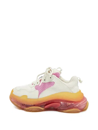 Pre-owned Balenciaga Triple S Clear Low-top Sneakers In Neutrals
