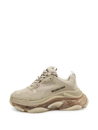 Pre-owned Balenciaga Triple S Clear Sneakers In Neutral