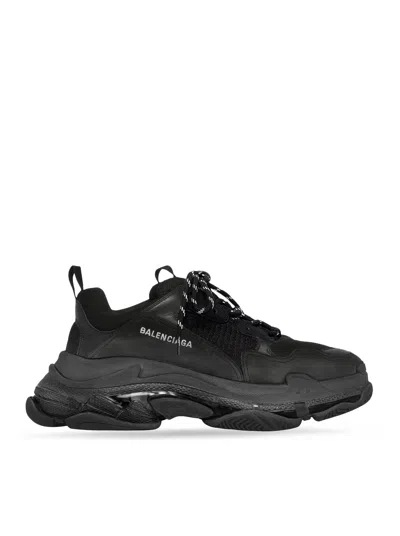 Balenciaga Triple S Clear Sole For Men In Black