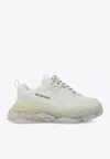 Balenciaga Triple S Clear Sole White Low Top Sneakers In White
