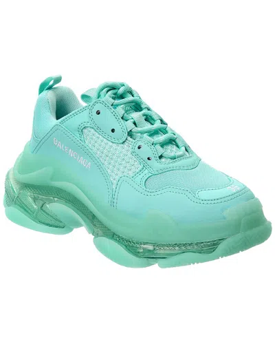 Balenciaga Triple S Clear Sole Sneaker In Green