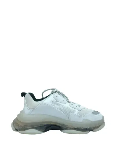 Pre-owned Balenciaga Triple S Clear Sole Sneakers In Neutral