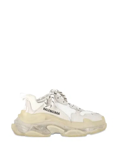 Pre-owned Balenciaga Triple S Clear Sole Sneakers In Neutral
