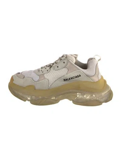 Pre-owned Balenciaga Triple S 'clear Sole' Sneakers In White
