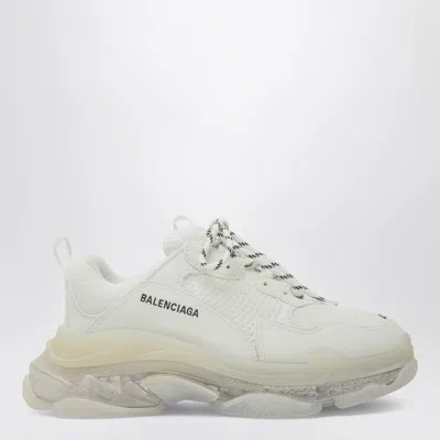 Balenciaga Triple S Clear Sole White Low Top Sneakers