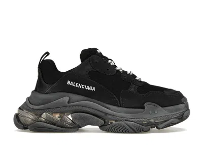 Pre-owned Balenciaga Triple S Clear Sole (women's) Sneakers In Black