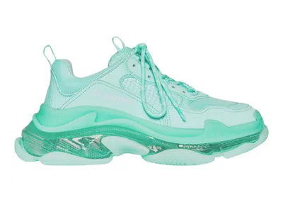 Pre-owned Balenciaga Triple S Clear Sole (women's) Sneakers In Green