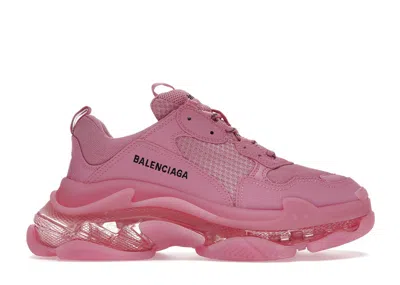 Pre-owned Balenciaga Triple S Clear Sole (women's) Sneakers In Pink