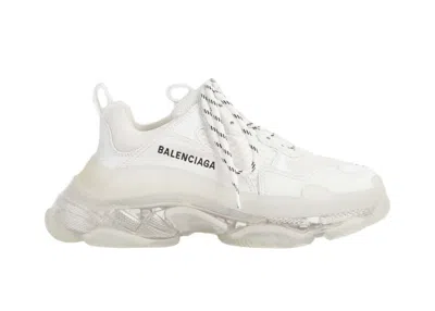 Pre-owned Balenciaga Triple S Clear Sole (women's) Sneakers In White
