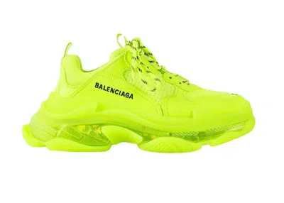 Pre-owned Balenciaga Triple S Clear Sole (women's) Sneakers In Yellow