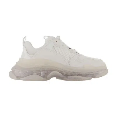 Balenciaga Triple S Clearsole Sneakers In White