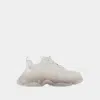 Balenciaga Triple S Clearsole Sneakers -  - Synthetic - White In White