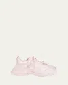 Balenciaga Triple S Fabric Trainer Sneakers In Pink