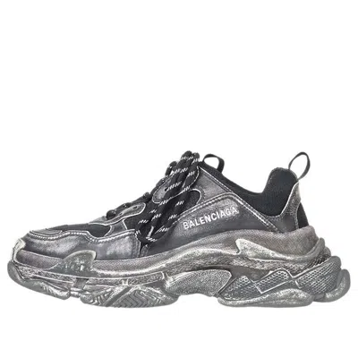 Balenciaga Triple S 'faded Black' In Gray