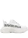 Balenciaga Triple S Graffiti-print Chunky Sneakers In White