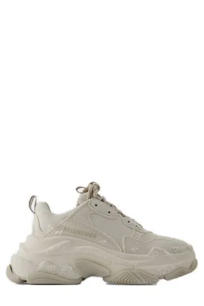 Balenciaga Triple S Lace In Beige