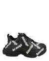 Balenciaga Triple S Logo-print Sneakers In Black