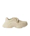 Balenciaga Triple S Mold Lace-up Sneakers In Nude