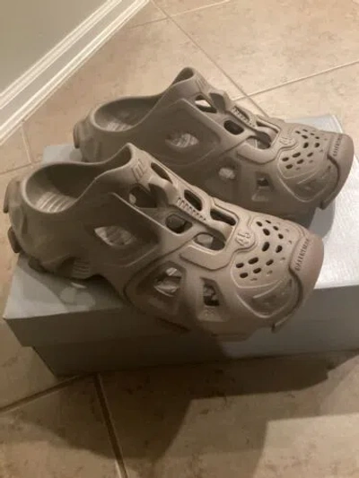 Pre-owned Balenciaga Triple S Molded Mule Dark Taupe 45 Sz 12