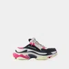 Balenciaga Triple S Leather Sneaker In Multicolor