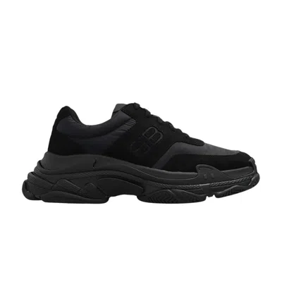 Pre-owned Balenciaga Triple S Nylon Sneaker 'black' | Men's Size 42