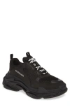 Balenciaga Triple S Retro Sneaker In Noir/noir
