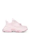 Balenciaga Triple S Fabric Trainer Sneakers In Petal Pink