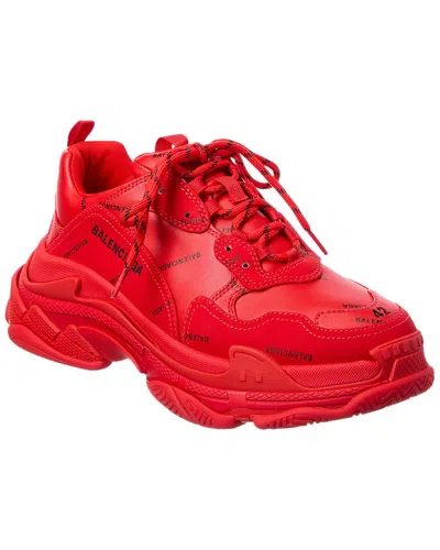 Balenciaga Track Sneaker In Red