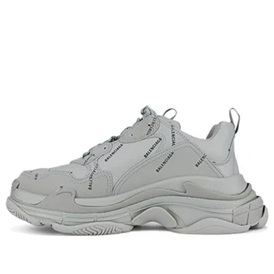 Balenciaga Triple S Sneaker 'allover Logo - Grey' In Gray