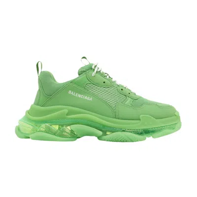 Pre-owned Balenciaga Triple S Sneaker 'clear Sole - Green' | Men's Size 42