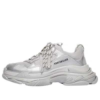 Balenciaga Triple S Sneaker 'silver Metallic' In Gray