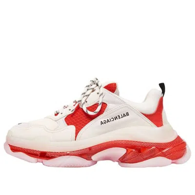 Balenciaga Triple S Sneaker 'vermillon' In White